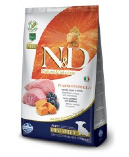  Фармина/Farmina N&D корм для щенков мелких пород Ягненок с черникой и тыквой  800гр