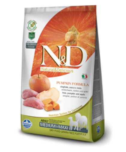  Фармина/Farmina N&D корм для собак средних и крупных пород Кабан с яблоком и тыквой  2,5кг