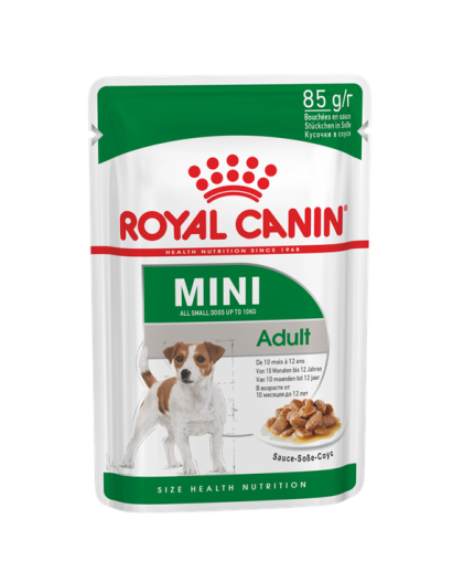  Роял Канин/Royal Canin пауч  85гр корм для собак Мини Эдалт соус*12