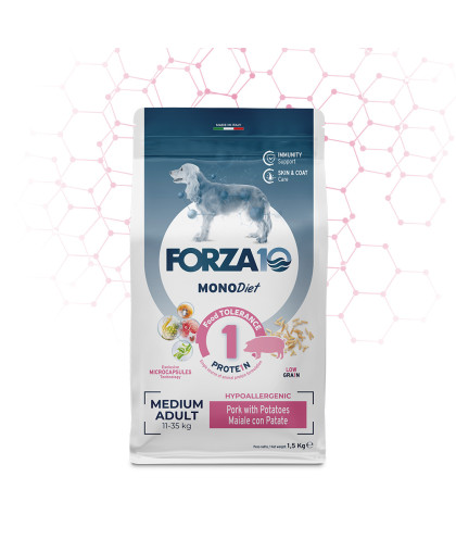  Форца10/Forza10 Diet корм для собак средних пород гипоаллергенный Свинина/картофель  12кг