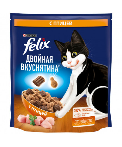  Феликс/Felix Doubli Delicious  600гр корм для кошек Курица