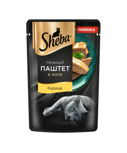  Шеба/Sheba пауч  75гр корм для кошек нежный паштет с курицей в желе*28