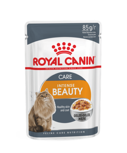  Роял Канин/Royal Canin пауч  85гр корм для кошек Интенс Бьюти Кусочки в желе*12