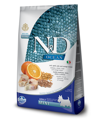  Фармина/Farmina N&D Анцестрал корм для собак мелких пород Треска с апельсином  800гр