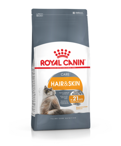  Роял Канин/Royal Canin Хэйр энд Скин корм для кошек для кожи и шерсти  400гр*10