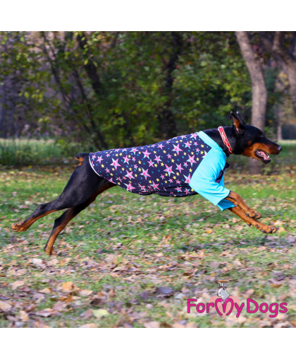  Джемпер для собак рB3, спинка  50см синий Formydogs