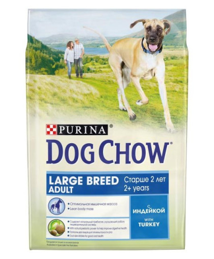  Дог Чау/Dog Chow LARGE BREED  2,5 кг корм для собак Индейка