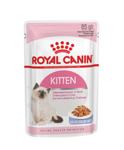  Роял Канин/Royal Canin Киттен Инстинкт  85гр корм для кошек нежные кусочки ЖЕЛЕ с 4-х месяцев 3+1