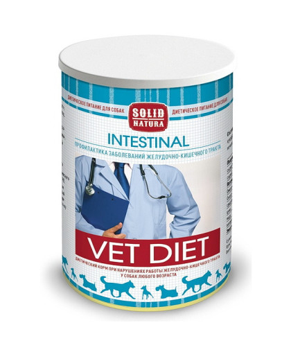  Солид/Solid  консервы Natura Vet Intestinal корм для собак ЖКТ  340гр*12