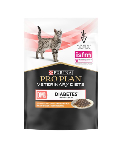  Пурина/Purina пауч  85гр корм для кошек DM диета при диабете курица*10