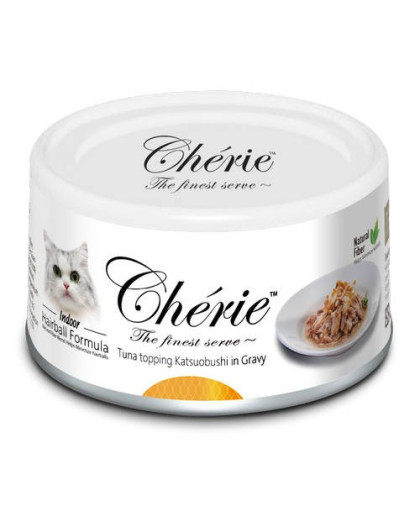  Петтрик/Pettric Cherie Hairball formula корм для кошек тунец с хлоп.копч.тунца-бонито в подл  80гр (00463)