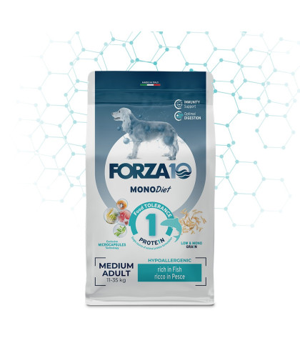  Форца10/Forza10 Diet корм для собак средних пород гипоаллергенный Рыба  12кг