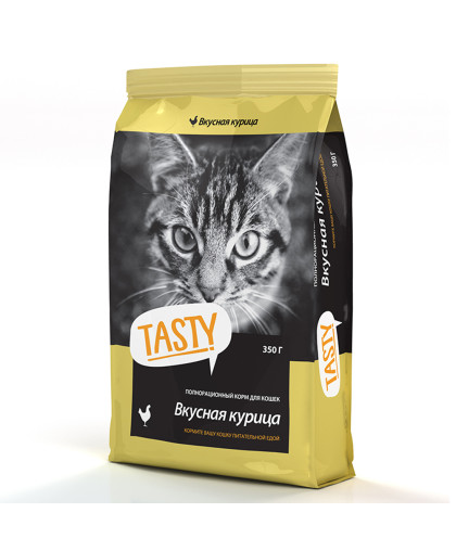  Тэсти/Tasty корм для кошек Курица  350гр