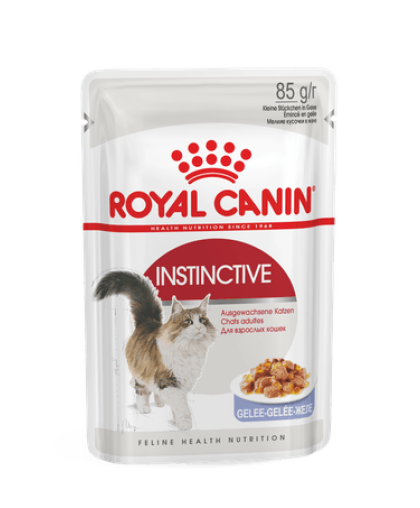  Роял Канин/Royal Canin Инстинктив корм для взрослых кошек от 1года  85гр*12 Кусочки в ЖЕЛЕ