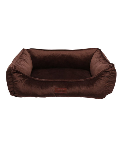 Лежанка Мэдисон со съемным чехлом 70*55см рM темно-коричневый LM00112-23 LION Лежанка Мэдисон со съемным чехлом 70*55см рM темно-коричневый LM00112-23 LION