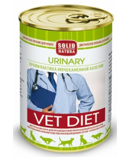  Солид/Solid  консервы Natura Vet Urinary корм для кошек  340гр*12