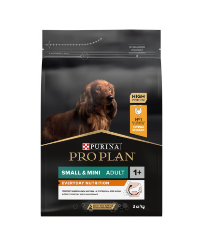  Про План/Pro Plan  3кг корм для собак мелких и карликовых пород Everyday Nutrition с курицей