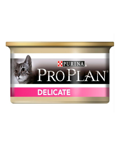  Про План/Pro Plan  консервы  85гр корм для кошек Delicate чувствительное пищеварение мусс Индейка 4+1 АКЦИЯ