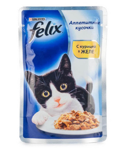  Феликс/Felix  85г корм для кошек Курица в желе