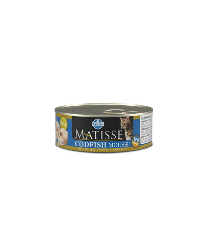  Фармина/Farmina  консервы Matiess Mousse Codfish корм для кошек мусс с Треской  85гр