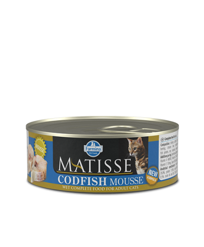  Фармина/Farmina  консервы Matiess Mousse Codfish корм для кошек мусс с Треской  85гр