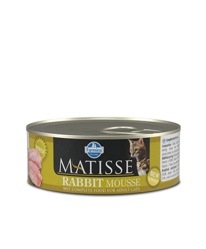  Фармина/Farmina  консервы Matiess Mousse Rabbit корм для кошек мусс с Кроликом  85гр