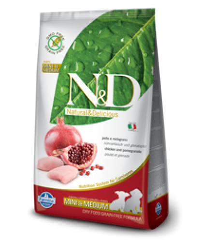 Фармина/Farmina N&D Prime корм для щенков мелких пород Курица с гранатом  800гр