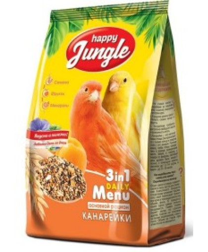  Хеппи Джунгли/Happy Jungle корм для канареек  500гр*14