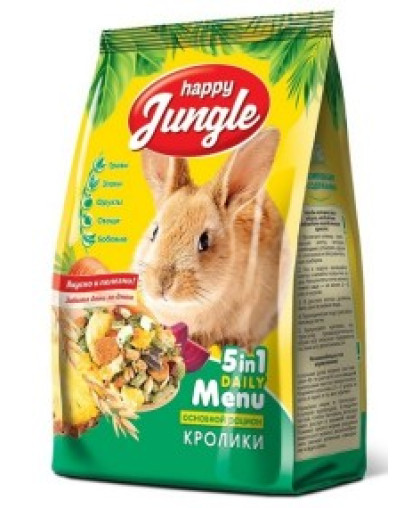  Хеппи Джунгли/Happy Jungle корм для кроликов  400гр*14