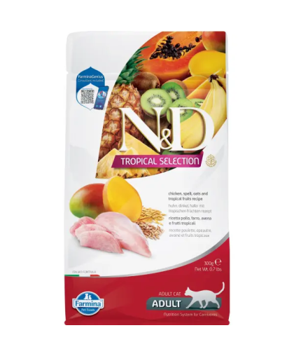 Фармина/Farmina N&D Tropical Selection корм для кошек Курица 300гр Фармина/Farmina N&D Tropical Selection корм для кошек Курица 300гр