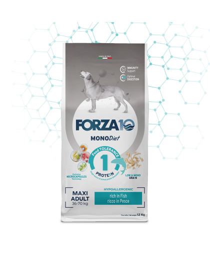  Форца10/Forza10 Diet корм для собак крупных пород гипоаллергенный Рыба  12кг