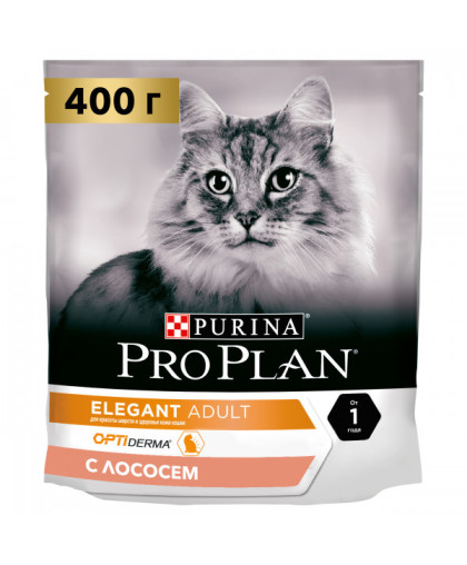  Про План/Pro Plan  400гр корм для кошек Elegant проблемная кожа и шерсть Лосось