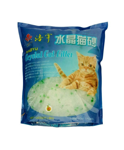  Наполнитель силикагелевый Кристэл Кэт Литтэл/Crystal Cat Litter яблоко  3,8л/1,8кг