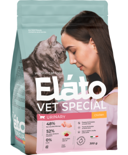  Элато/Elato Holistic Vet Special корм для кошек с курицей Уринари  300гр