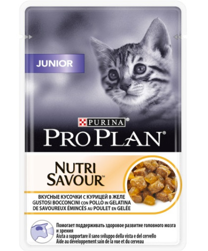  Про План/Pro Plan пауч  85гр корм для котят Junior Курица в желе