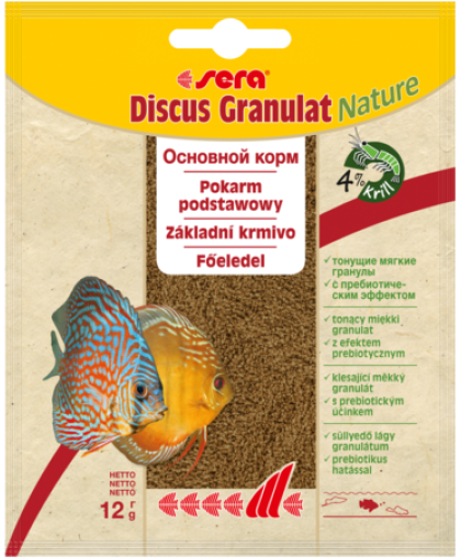  Sera Discus Granulat Nature корм для рыб дискусов гранулы  12гр