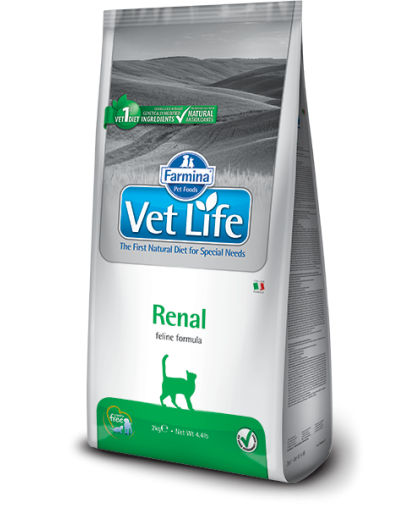  Фармина/Farmina Vet Life Cat Renal корм для кошек при почечной недостаточности  2кг