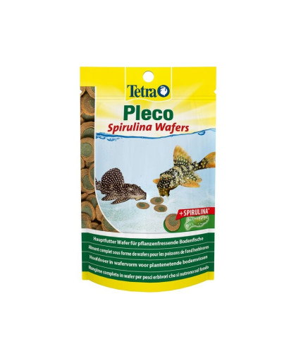  Tetra Pleco Spirulina Wafer спирулина для травоядных донных рыб  15гр