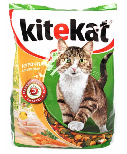  Китекет/Kitekat  350гр корм для кошек Курочка аппетит