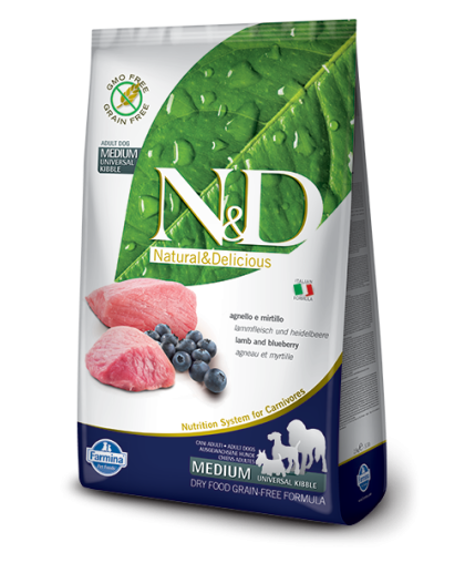  Фармина/Farmina N&D корм для собак мелких пород Ягненок с черникой и тыквой  2,5кг