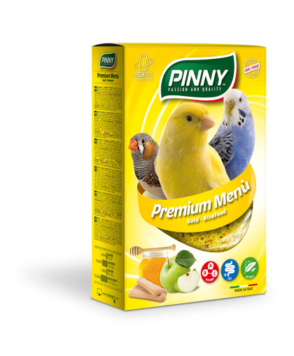  Пинни/Pinny Premium Menu Корм мягкий витаминный для птиц с медом и яблоками  350гр