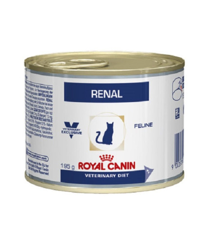  Роял Канин/Royal Canin Ренал корм для кошек при почечных заболеваниях с цыпленком  195гр*8