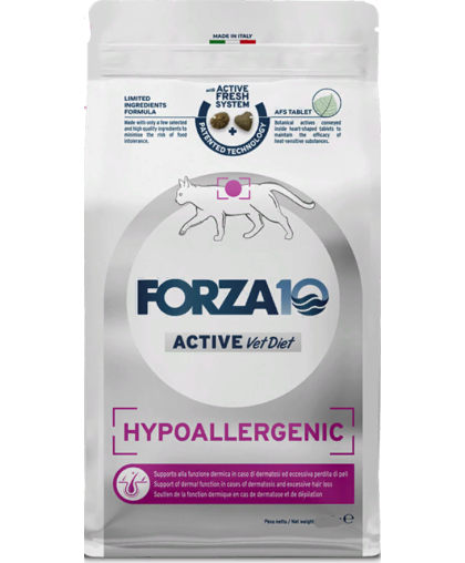  Форца10/Forza10 Hypoallergenic корм для кошек с пищевой непереносимостью и аллергией  1,5кг