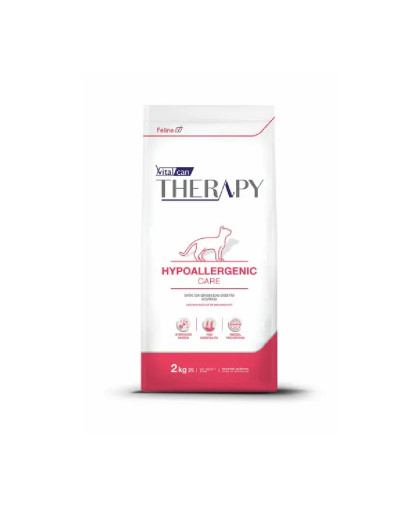  Виталкан/VitalСan Therapy Feline Hypoallergenic Care корм для кошек, при аллергии  2кг