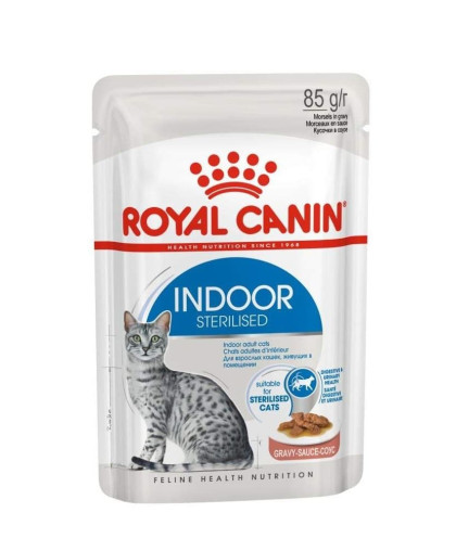  Роял Канин/Royal Canin пауч  85гр корм для кошек Индор Стерилайзд кусочки в соусе*28