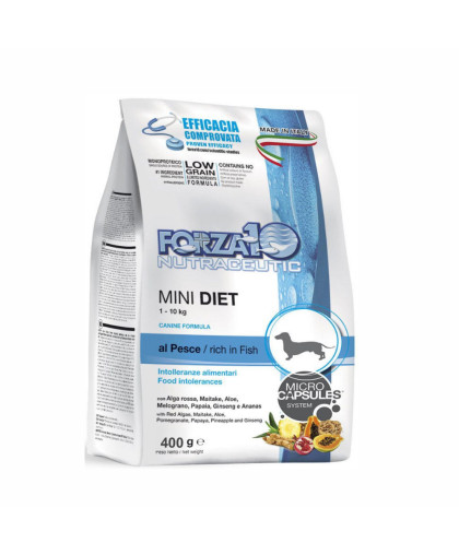  Форца10/Forza10 Diet корм для собак мелких пород гипоаллергенный Рыба  400гр