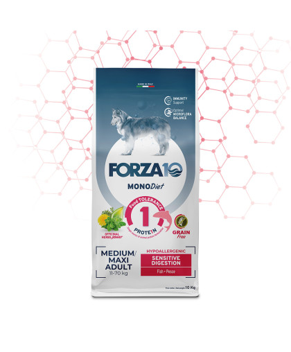  Форца10/Forza10 DietMONO корм для собак средних и крупных пород чувствительное пищеварение Рыба  10кг