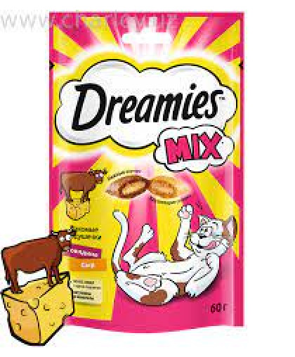  Дримс/Dreamies  60гр лакомство для кошек говядина/сыр