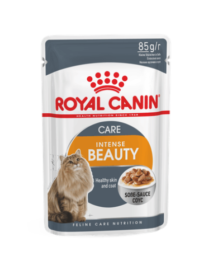  Роял Канин/Royal Canin Интенс Бьюти корм для взрослых кошек Кусочки в соусе  85гр