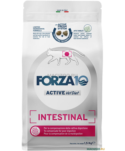  Форца10/Forza10 Intestinal Colon Fase 1 корм для кошек с расстройствами ЖКТ  1,5кг